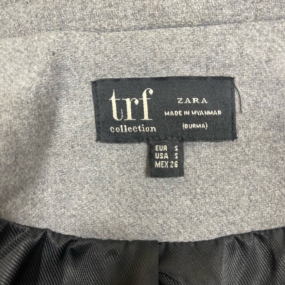 ZARA trf collection size small women’s grey coat - Picture 6 of 6